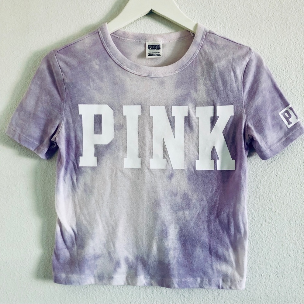 PINK Tie-Dyed T-Shirt